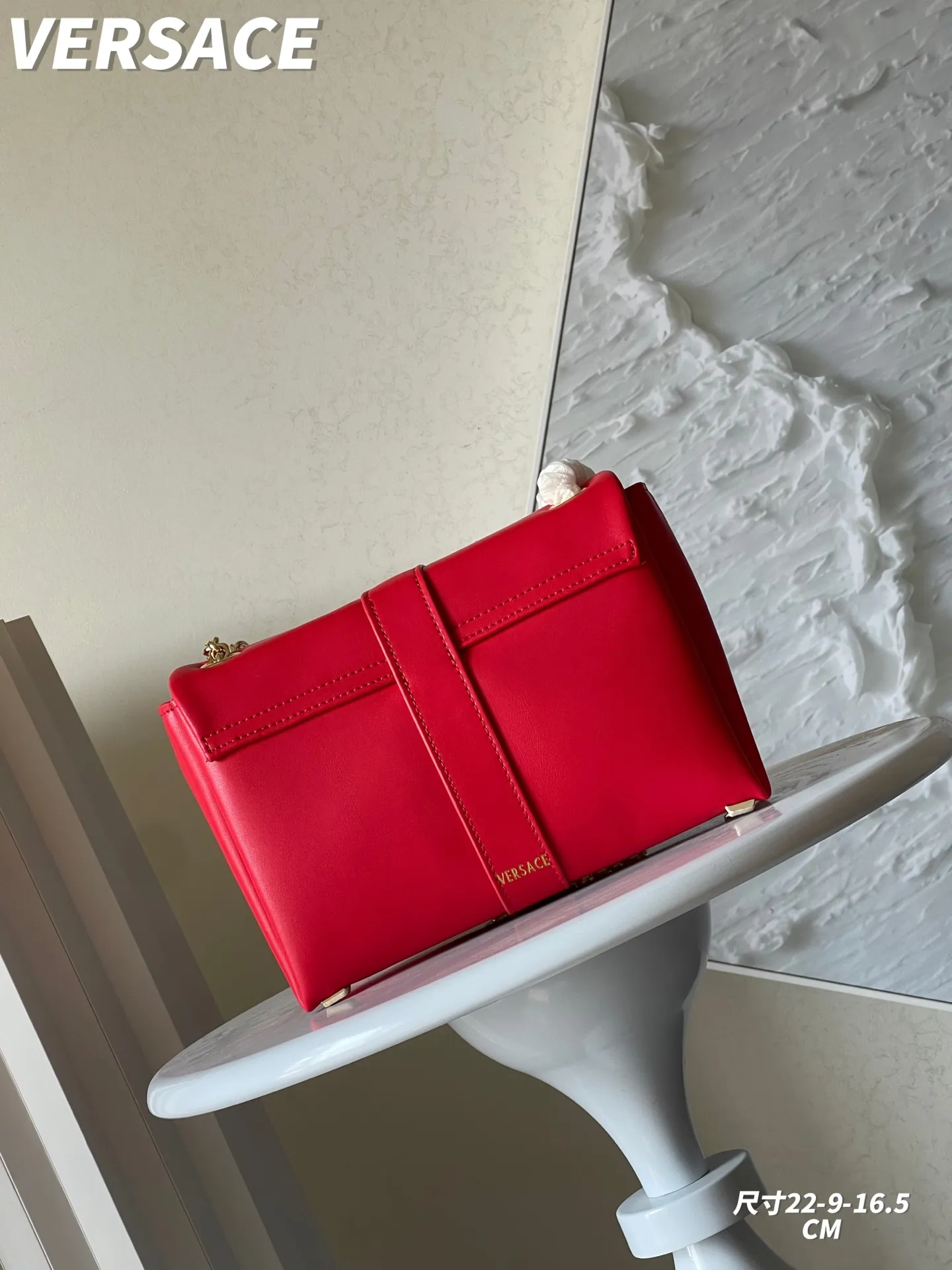 Versaceレッド大胆プリント女性用バッグ - 画像 (4)