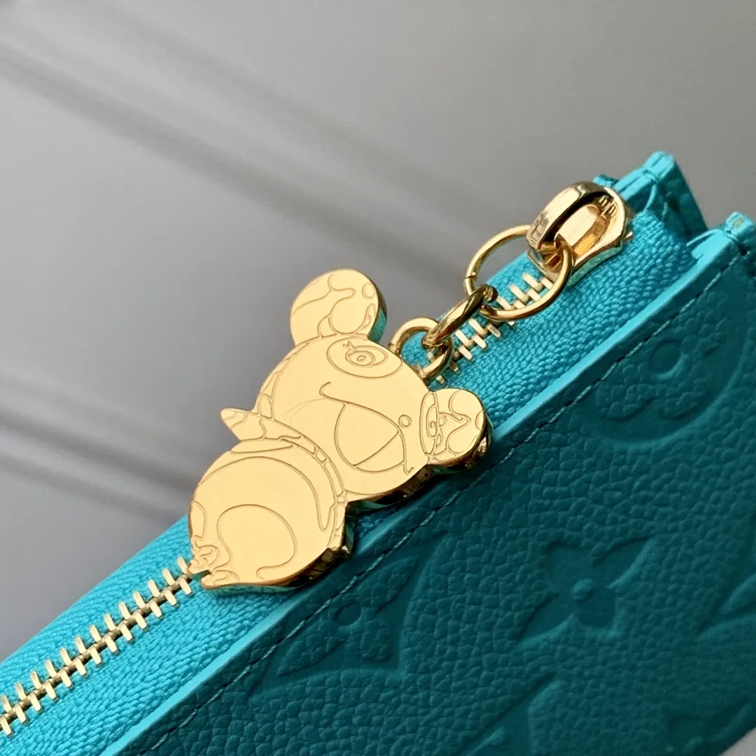 ルイ・モノグラム LVxTM コンパクトウォレット ブルーレザー - 画像 (5)