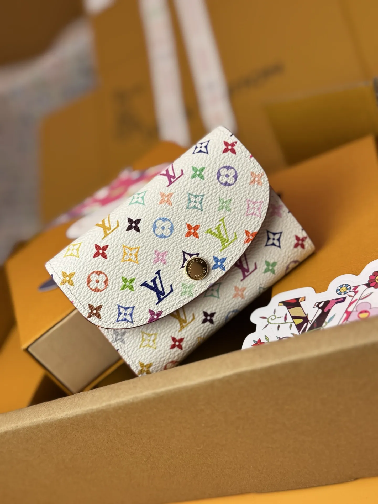 ルイ・ヴィトン LV x TM ロザリー コインパース マルチカラー モノグラム - 画像 (3)