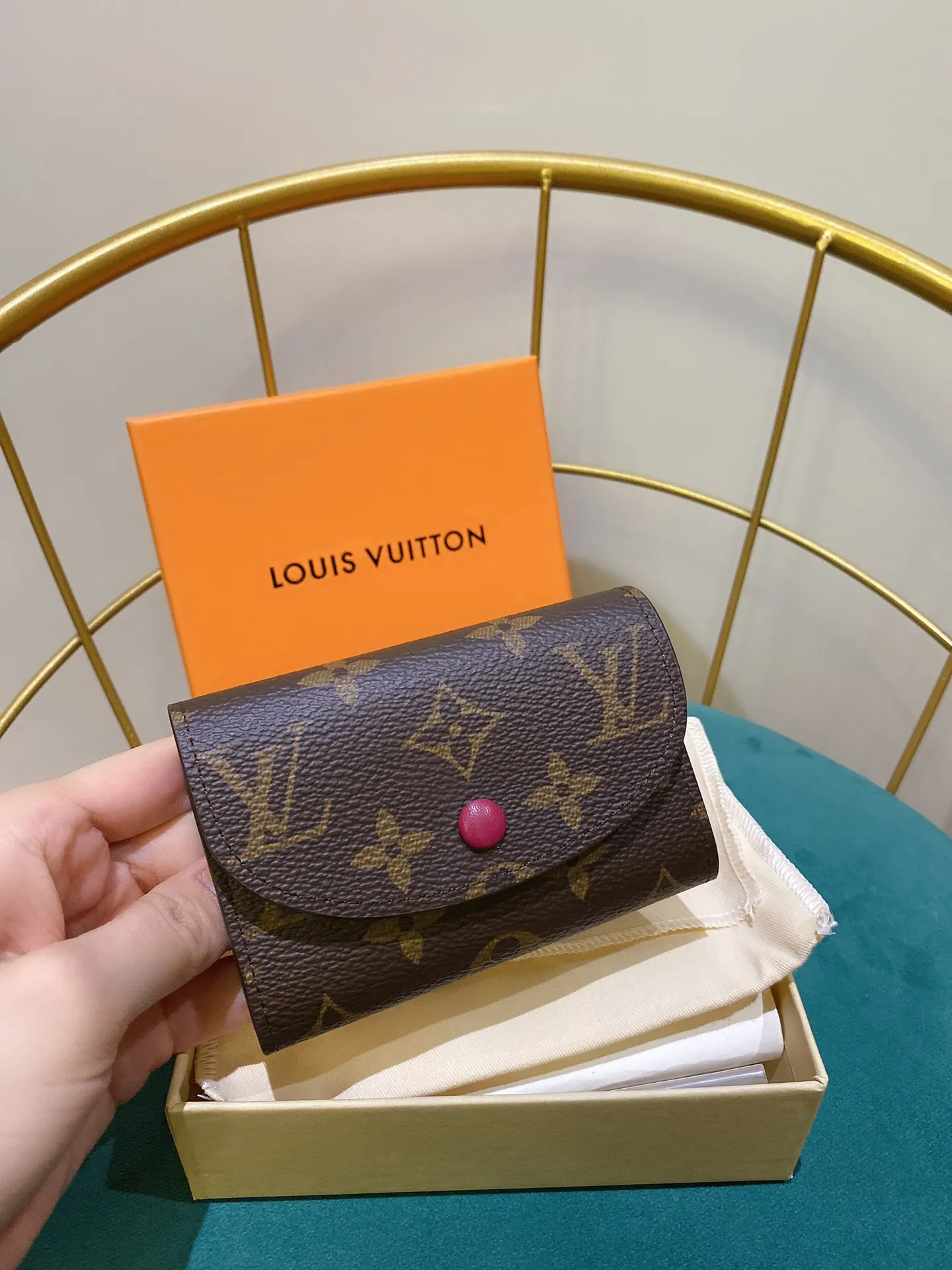 ルイ・ヴィトン モノグラム コインケース パープル スタッド