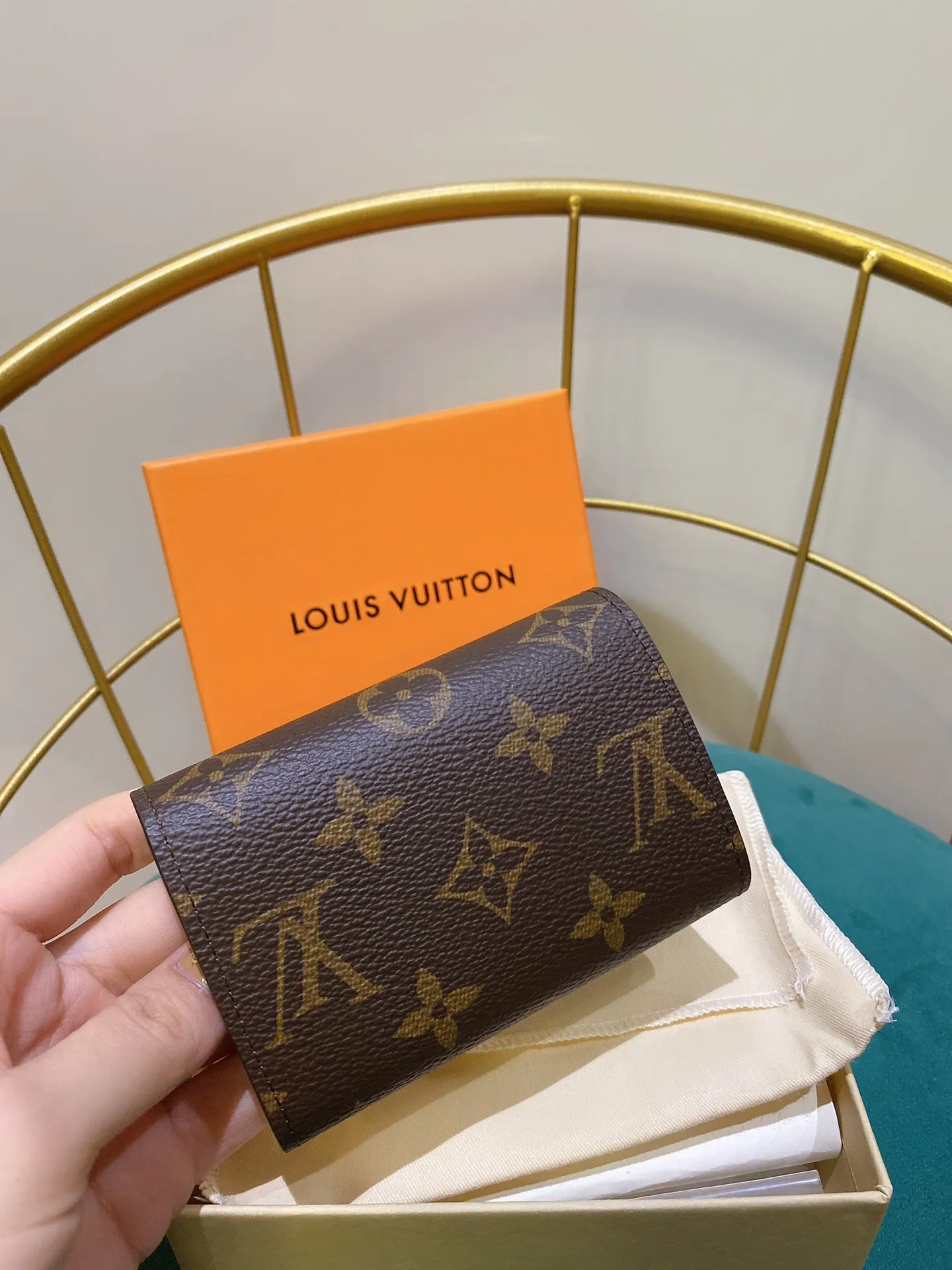 ルイ・ヴィトン モノグラム コインケース パープル スタッド - 画像 (4)