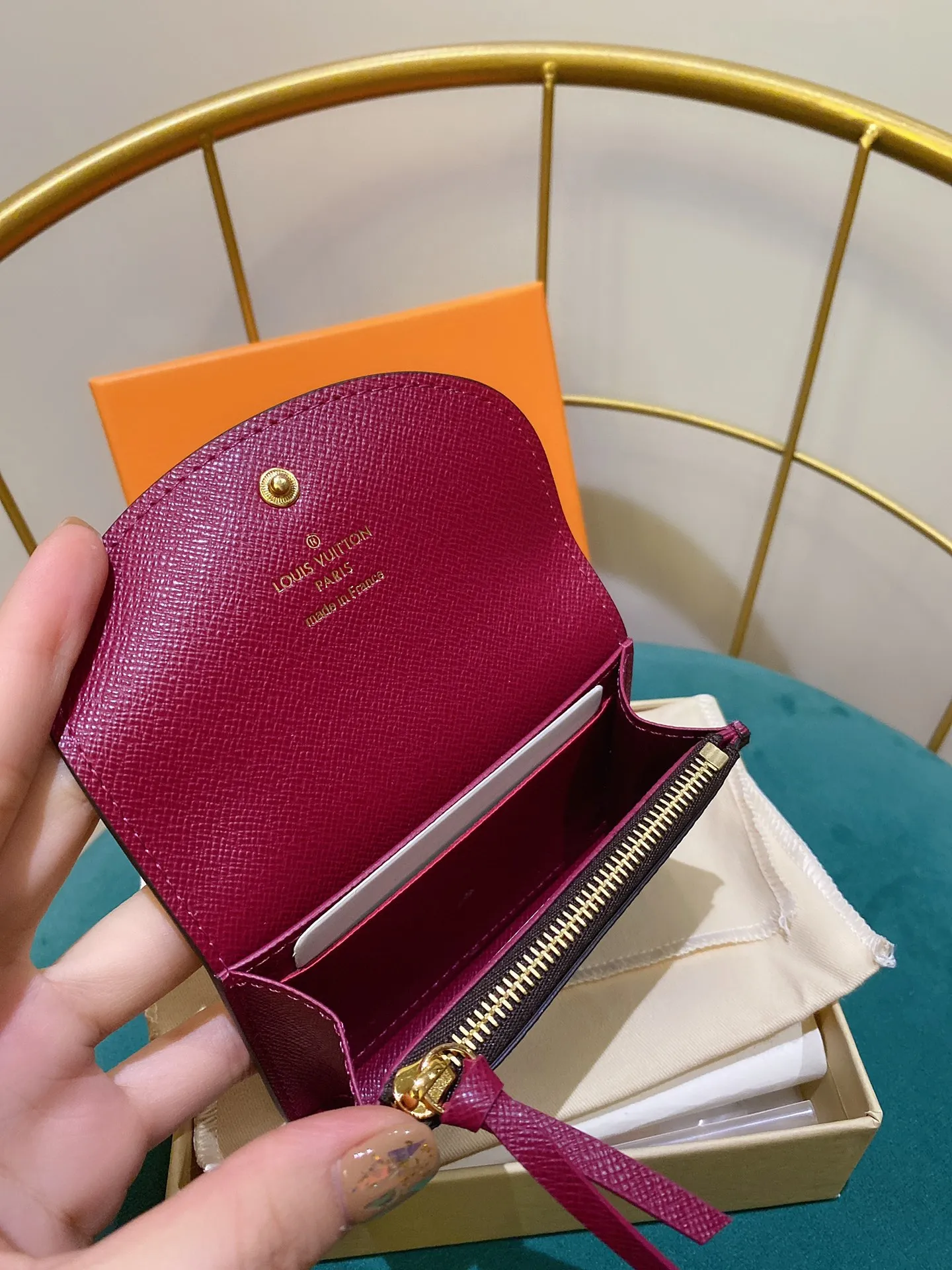 ルイ・ヴィトン モノグラム コインケース パープル スタッド - 画像 (7)