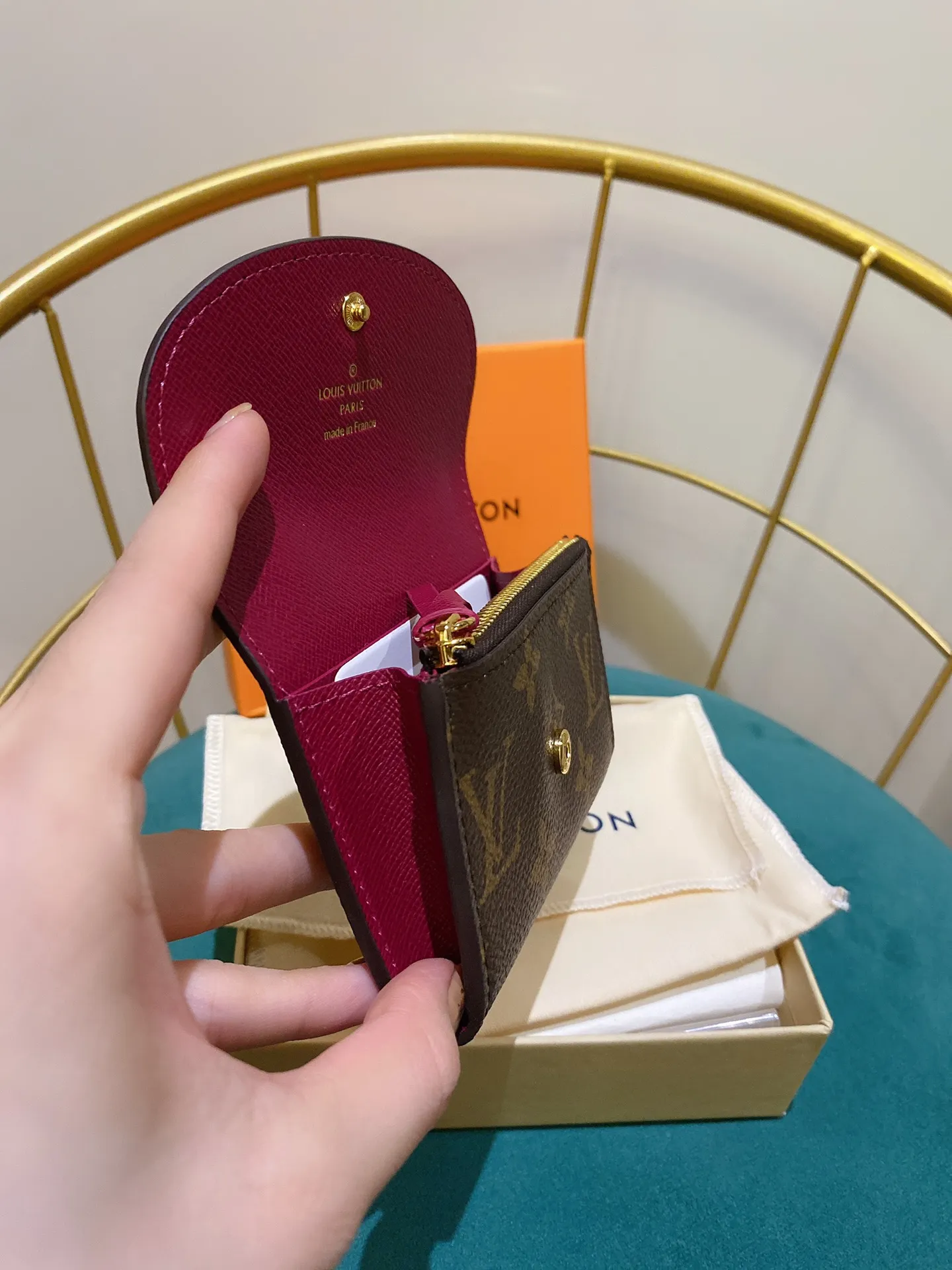 ルイ・ヴィトン モノグラム コインケース パープル スタッド - 画像 (8)