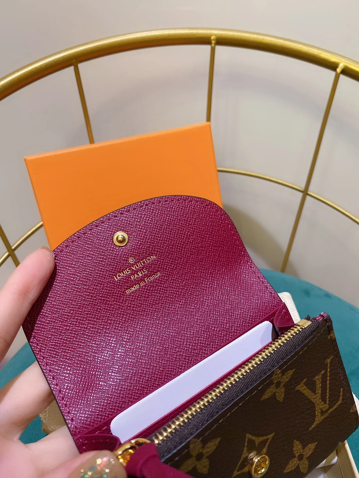 ルイ・ヴィトン モノグラム コインケース パープル スタッド - 画像 (9)