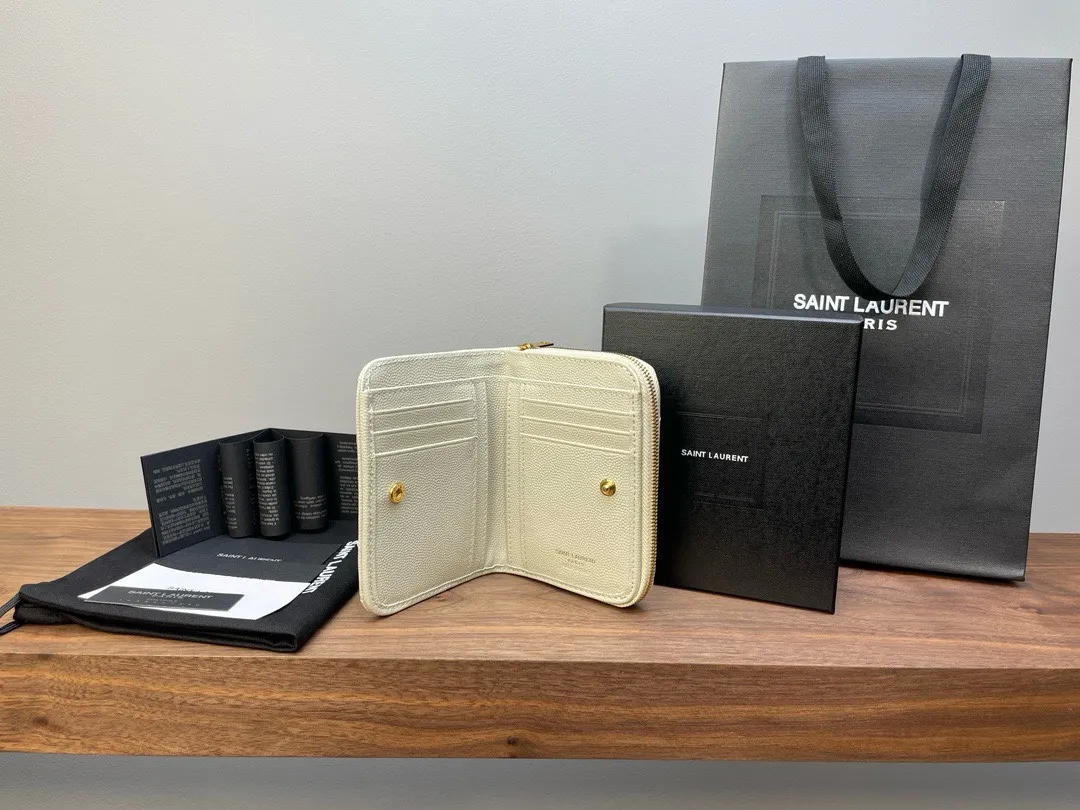 サンローラン カサンドル マトラッセ ウォレット クリーム - 画像 (9)