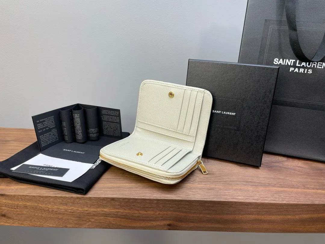 サンローラン カサンドル マトラッセ ウォレット クリーム - 画像 (10)