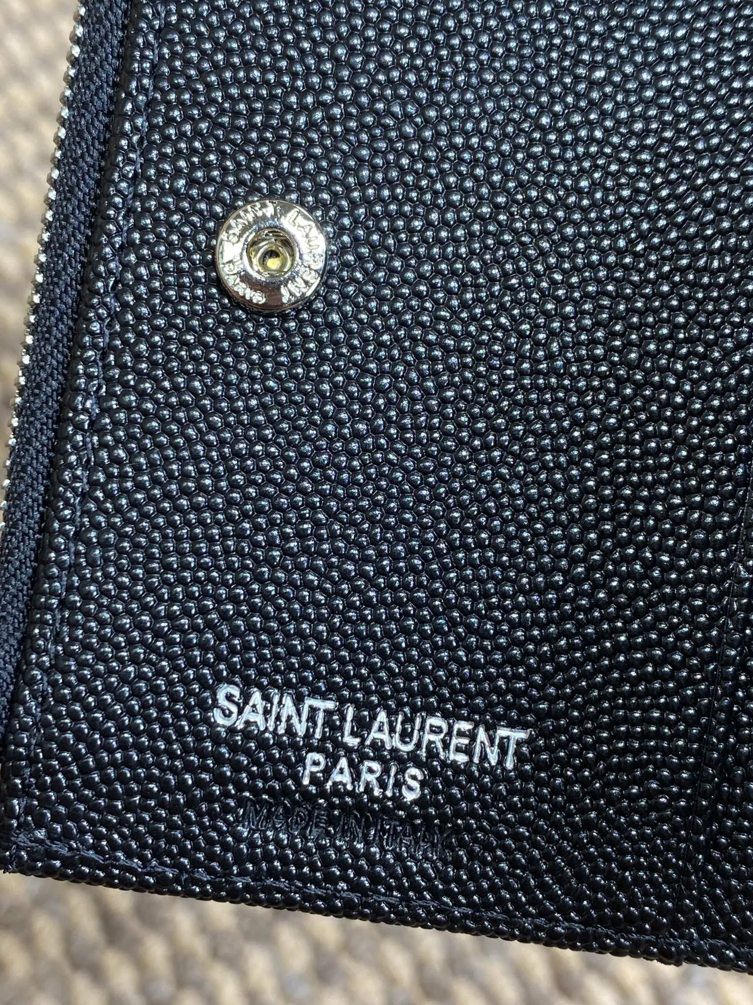 YSL サンローラン キャビアウォレット ブラック キルティング - 画像 (9)