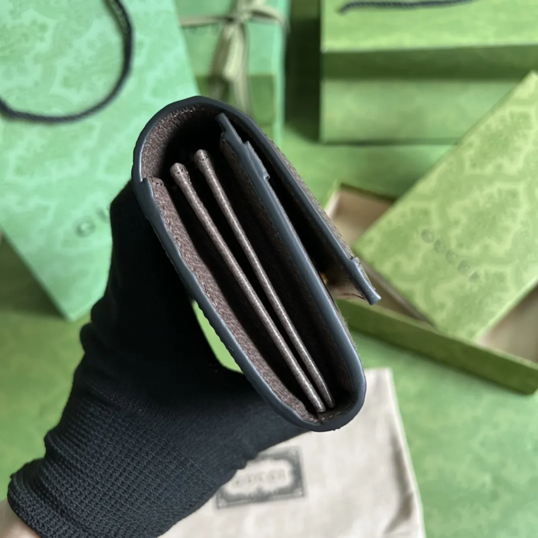 グッチ アリア ウォレット 523153 ブラウン GGキャンバス - 画像 (4)