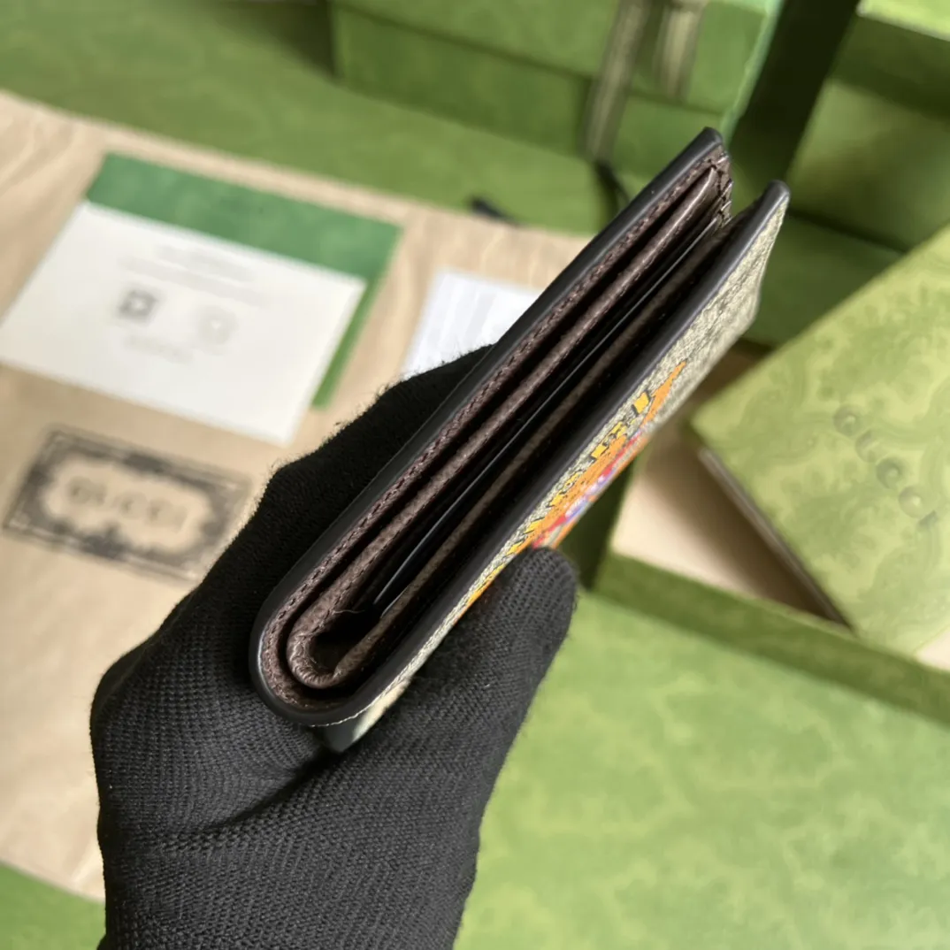 グッチ ラブパレード ウォレット 451268 ベージュ キャットプリント - 画像 (5)