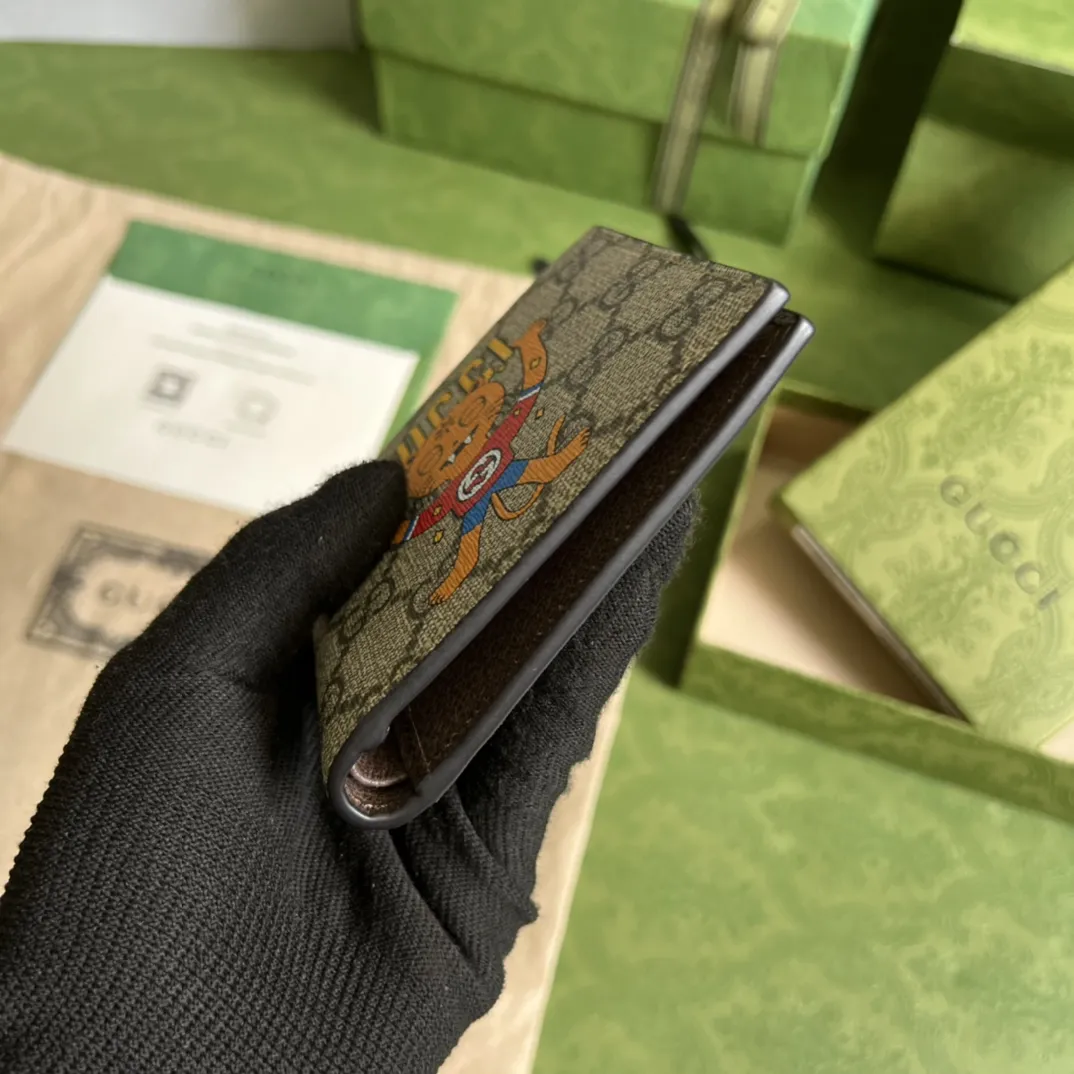 グッチ ラブパレード ウォレット 451268 ベージュ キャットプリント - 画像 (7)