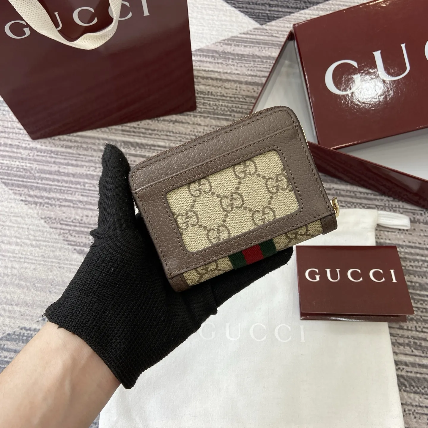 グッチ オフィディア ウォレット 838489 ベージュブラウン - 画像 (3)