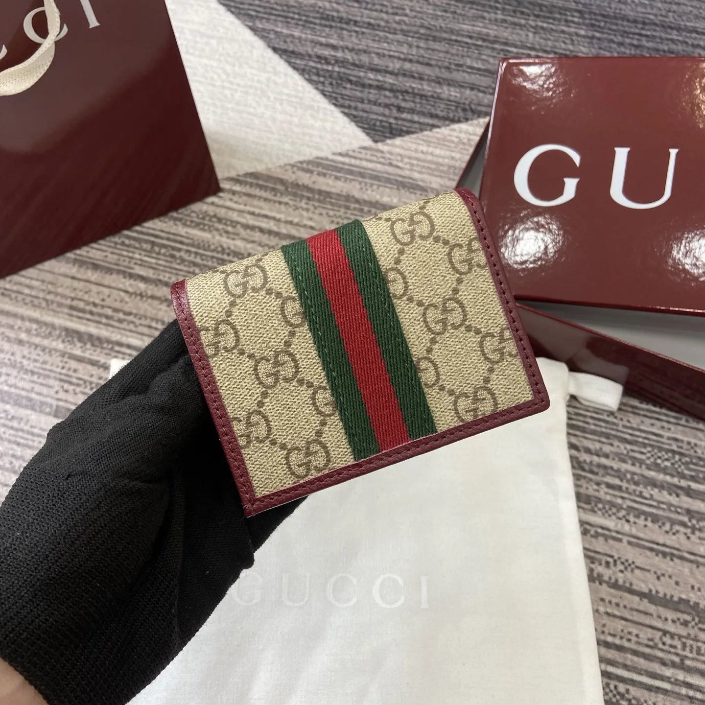 グッチ オフィディア ウォレット 838487 ベージュレッド GG - 画像 (3)