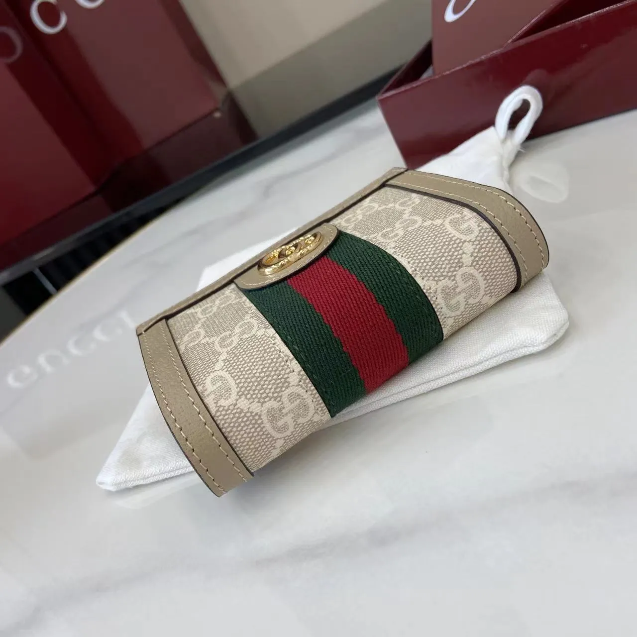 グッチ シュプリーム ウォレット 813296 オートミールカラー - 画像 (5)