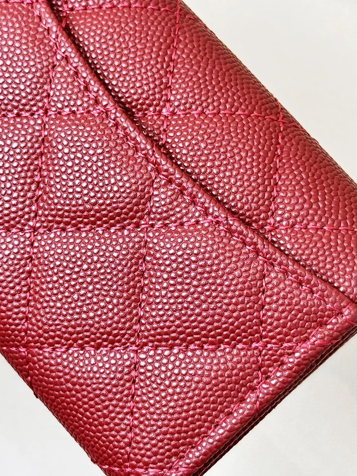 シャネル クラシック フラップ コインパース レッド キルティング - 画像 (8)