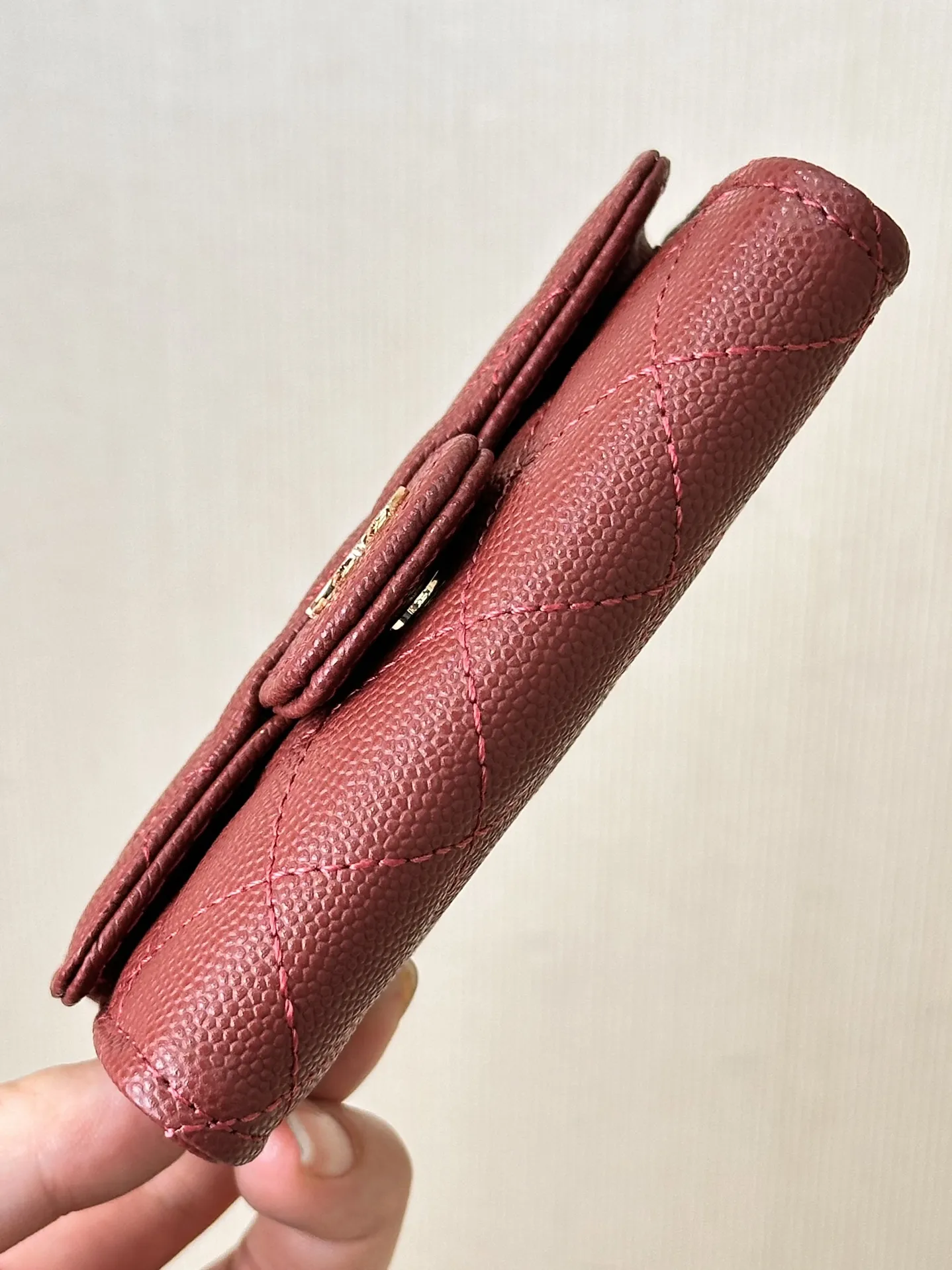 シャネル クラシック フラップ コインパース レッド キルティング - 画像 (10)