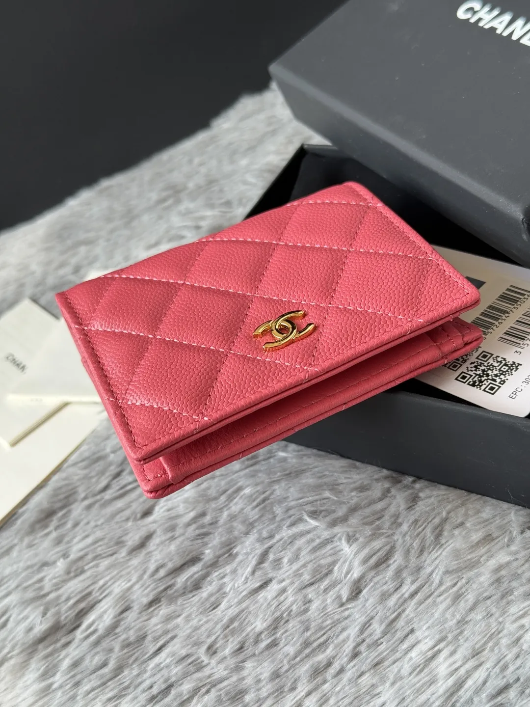 シャネル A84028 ピンク キルティング ウォレット - 画像 (5)