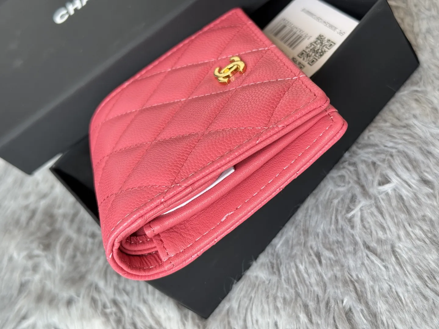 シャネル A84028 ピンク キルティング ウォレット - 画像 (6)