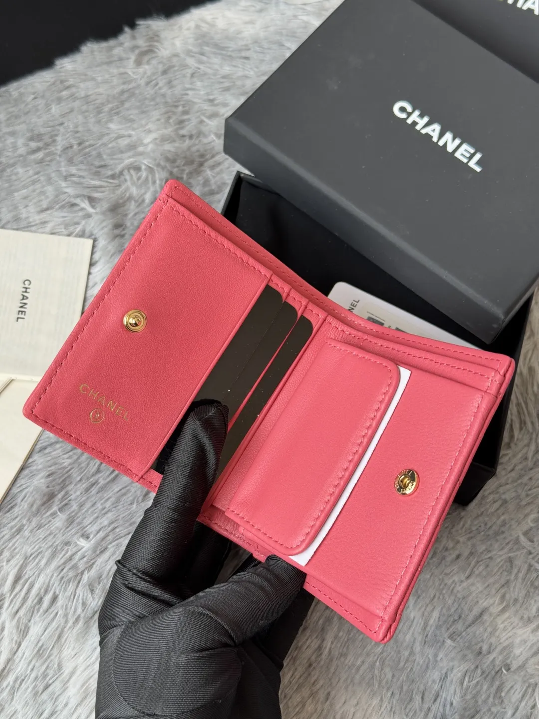 シャネル A84028 ピンク キルティング ウォレット - 画像 (8)