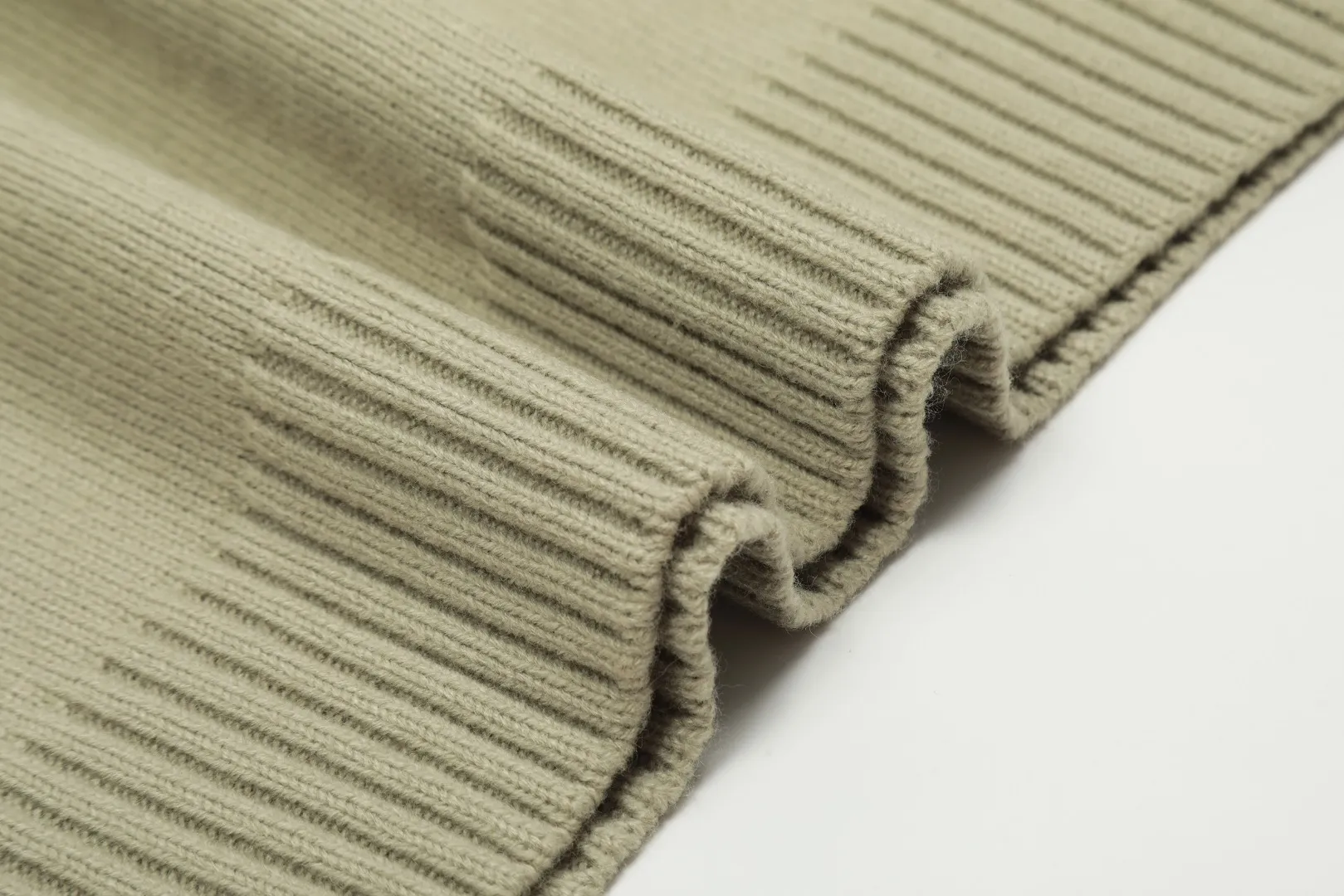 Ami Heart Turtleneck Sweater Khaki Style - Image 7