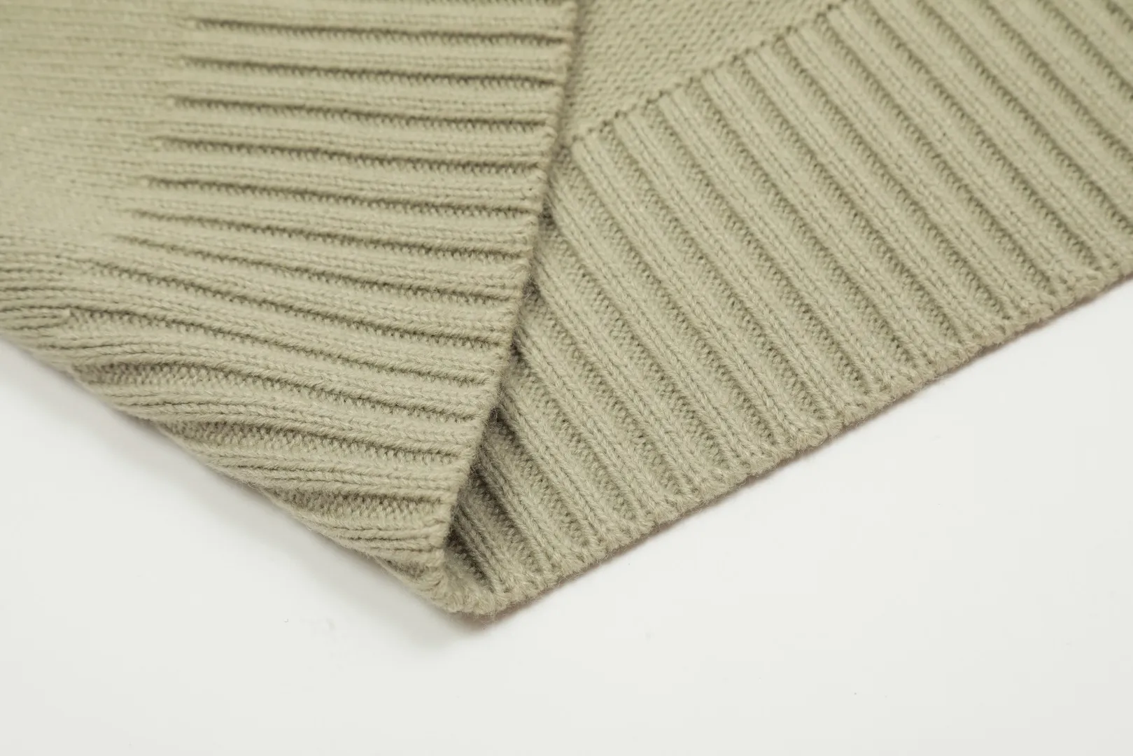 Ami Heart Turtleneck Sweater Khaki Style - Image 8