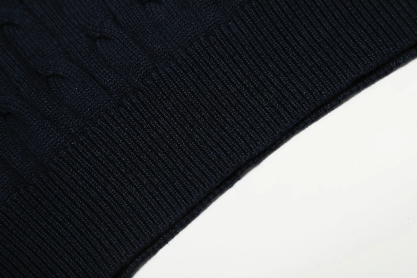 Ralph Lauren Polo Sweater Navy Cable Knit - Image 7