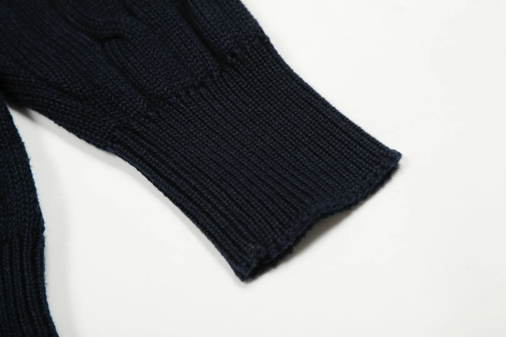 Ralph Lauren Polo Sweater Navy Cable Knit - Image 8