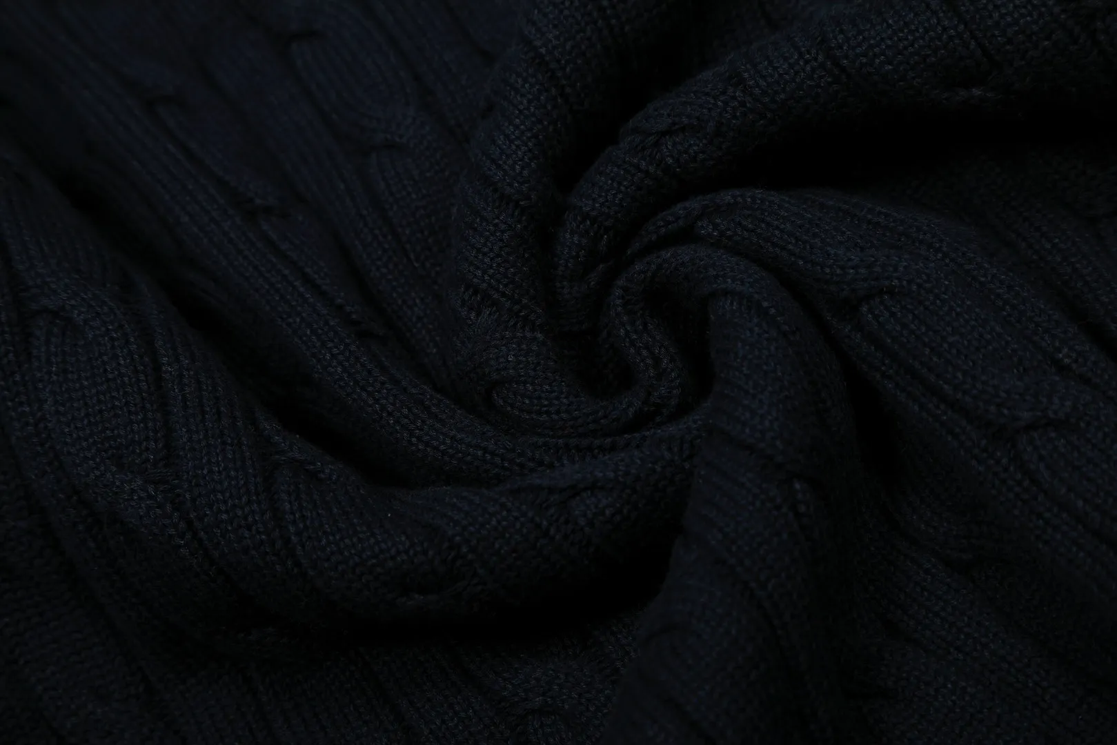 Ralph Lauren Polo Sweater Navy Cable Knit - Image 10