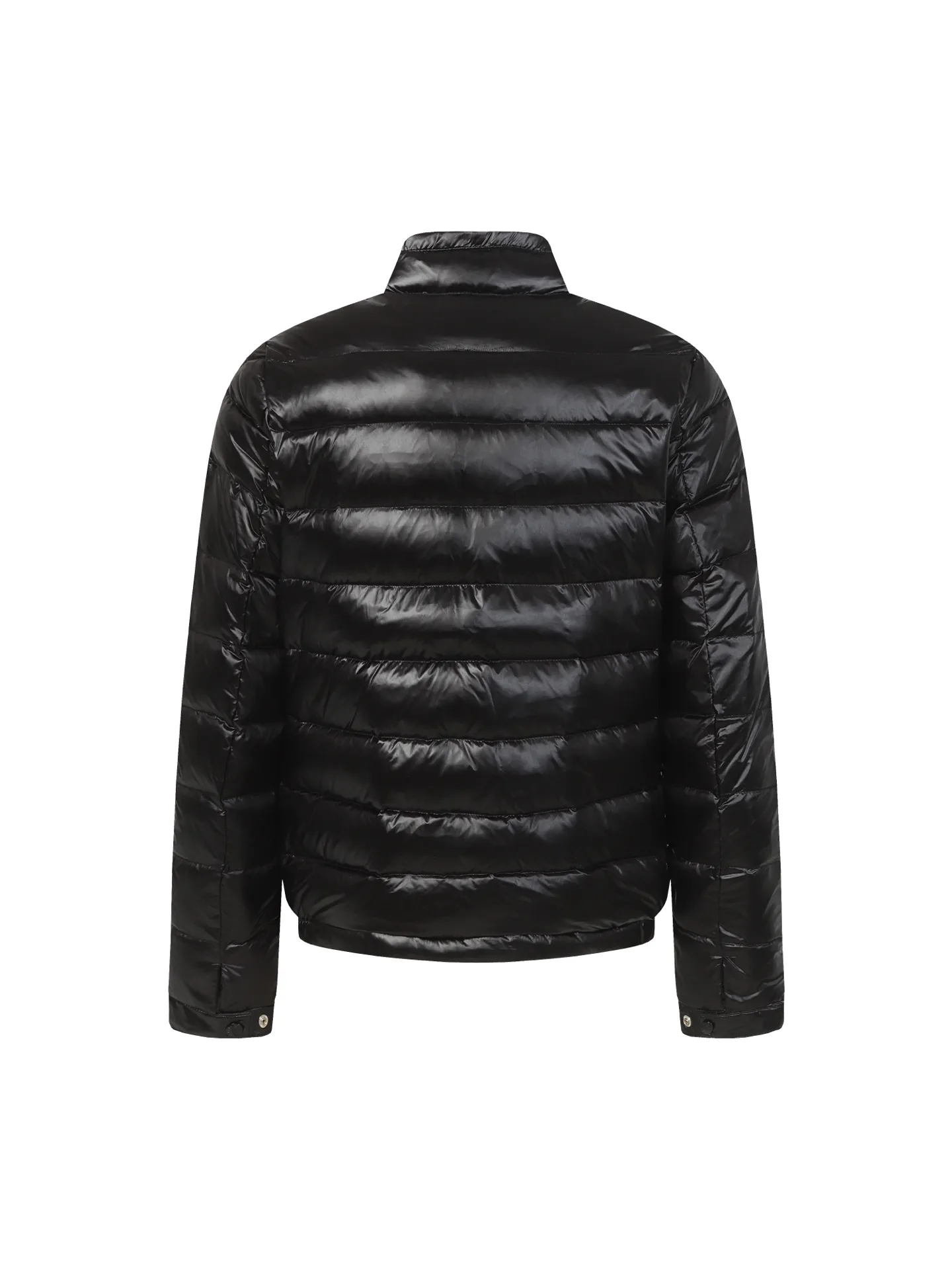 Moncler Acorus Stand Collar Down Jacket Black - Image 3