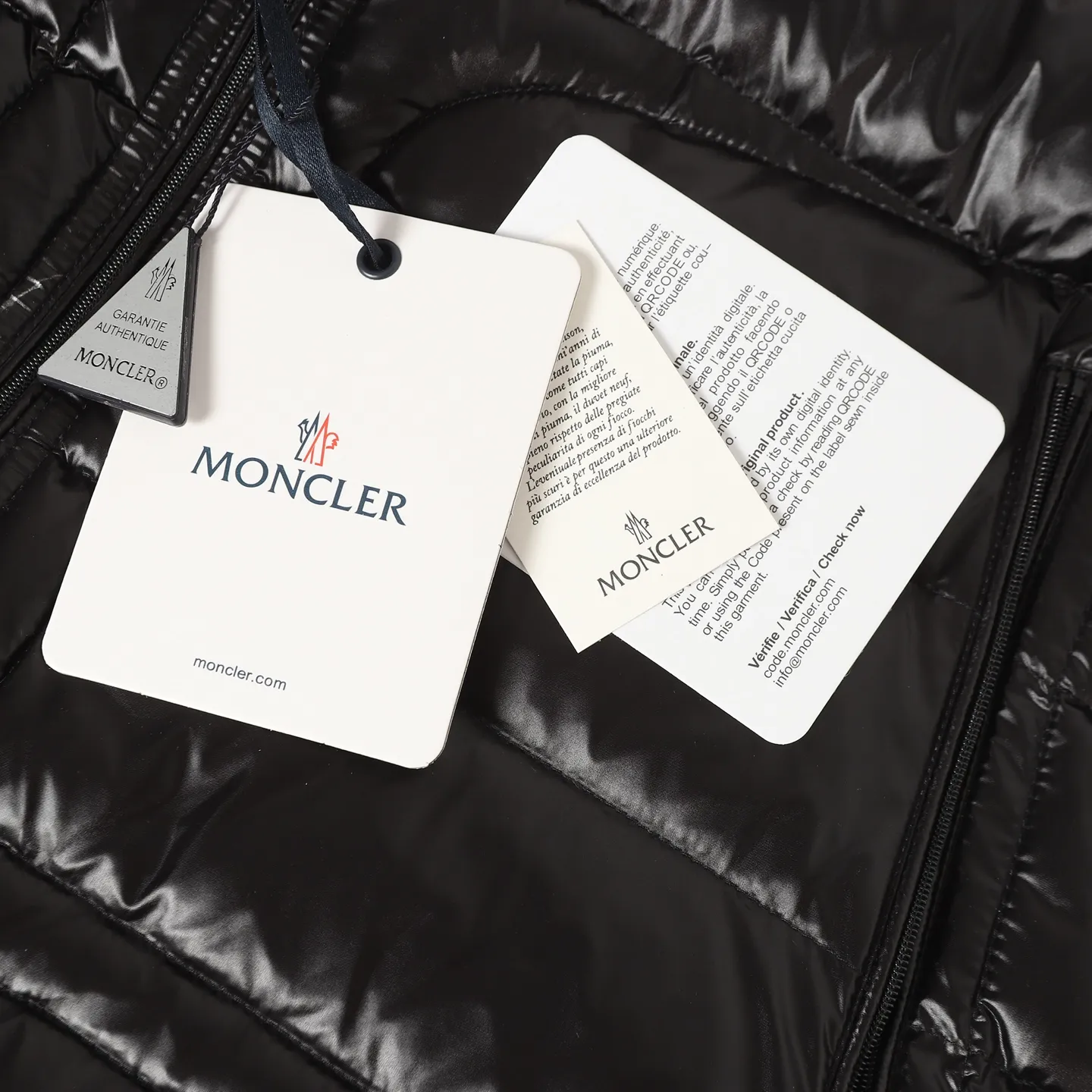 Moncler Acorus Stand Collar Down Jacket Black - Image 12