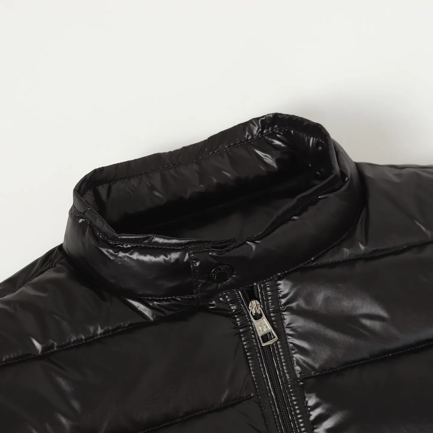 Moncler Acorus Stand Collar Down Jacket Black - Image 4
