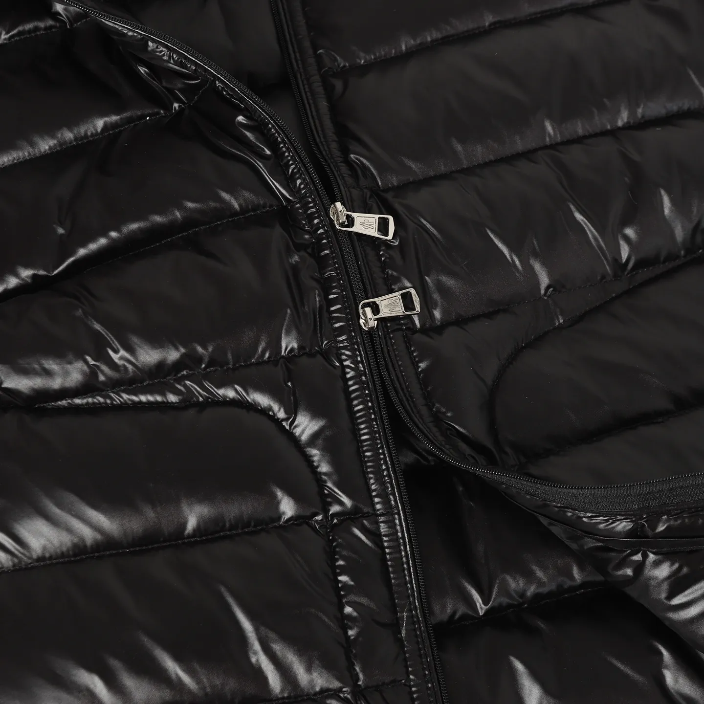 Moncler Acorus Stand Collar Down Jacket Black - Image 6