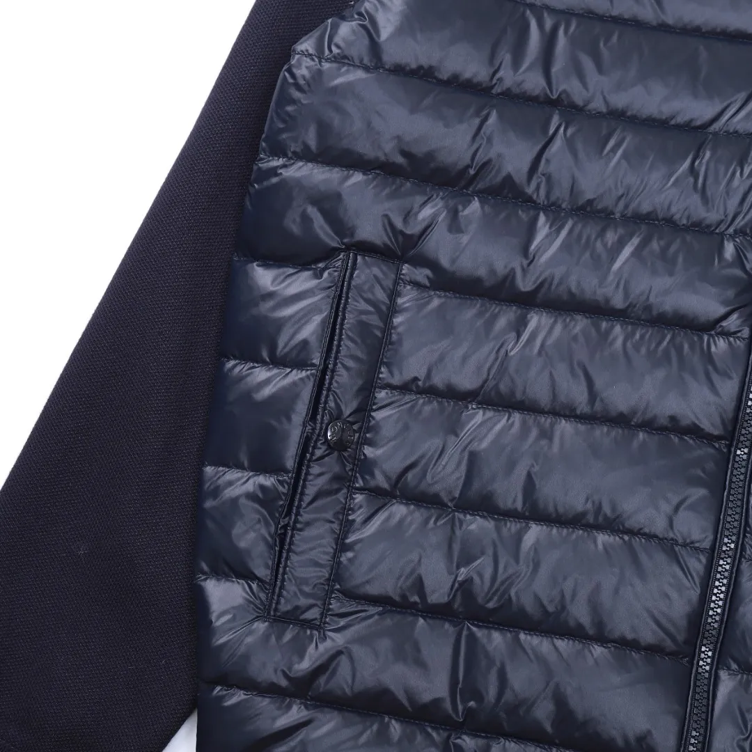 Moncler M29 Knit Down Jacket Navy Blue - Image 13