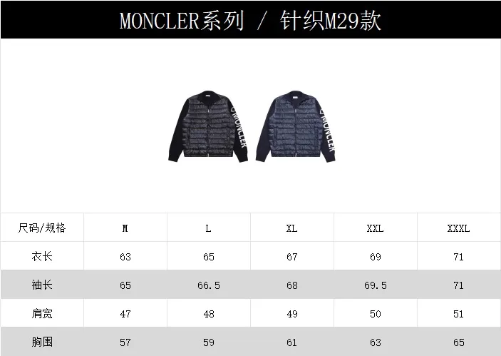 Moncler M29 Knit Down Jacket Navy Blue - Image 21
