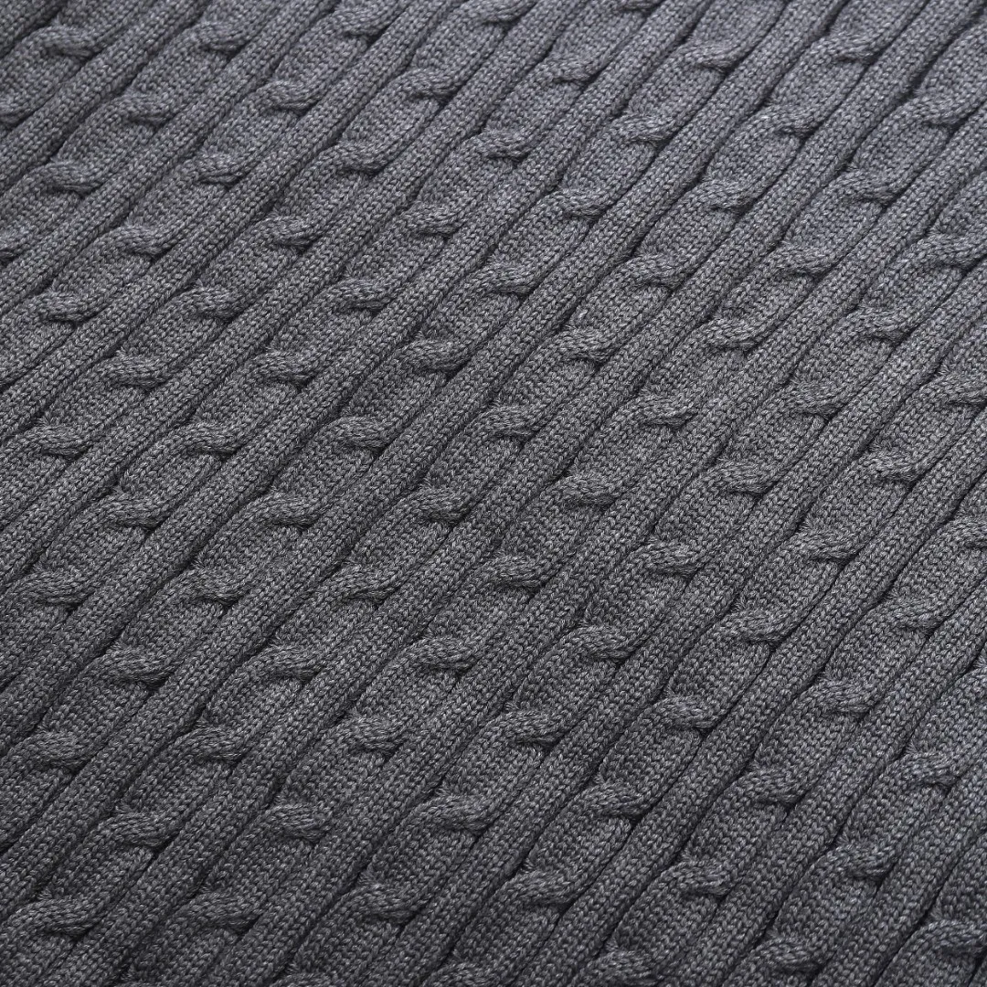 Moncler Knit Down Jacket Grey Stand Collar - Image 14