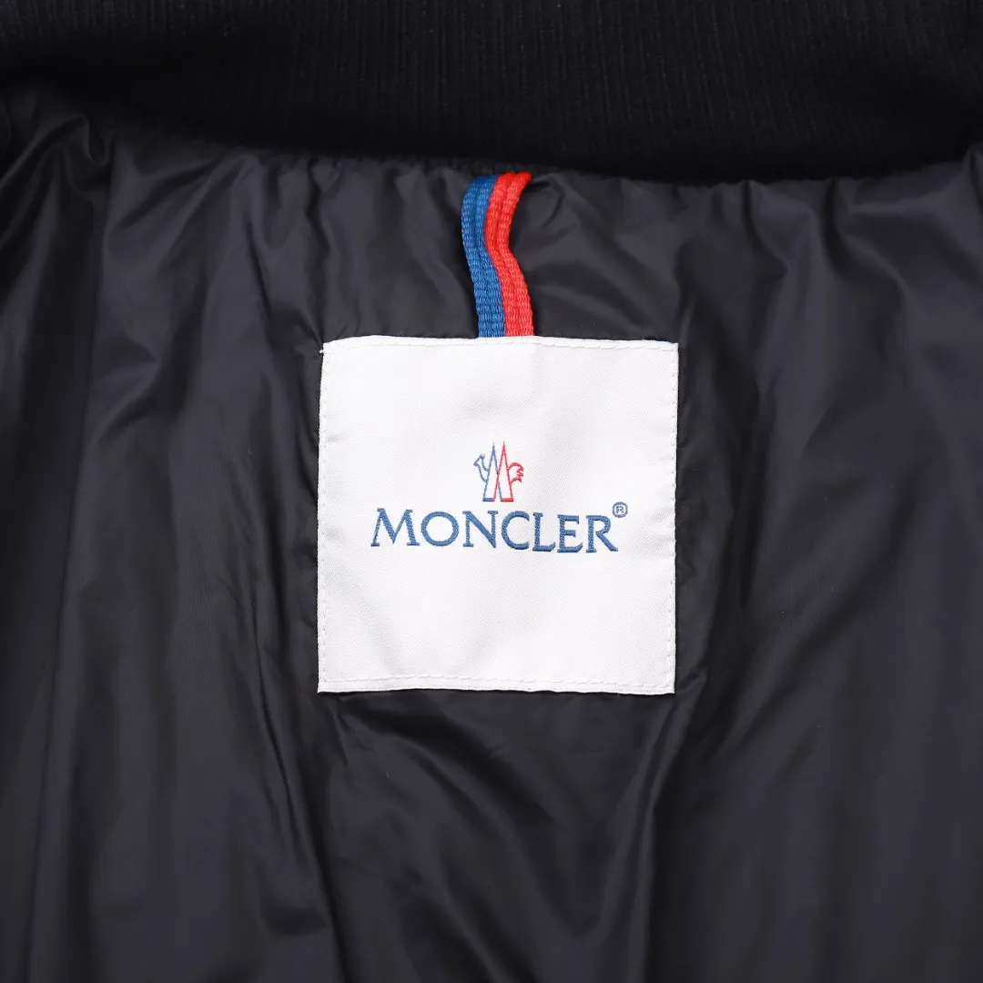 Moncler Knit Down Jacket Black Stand Collar - Image 16