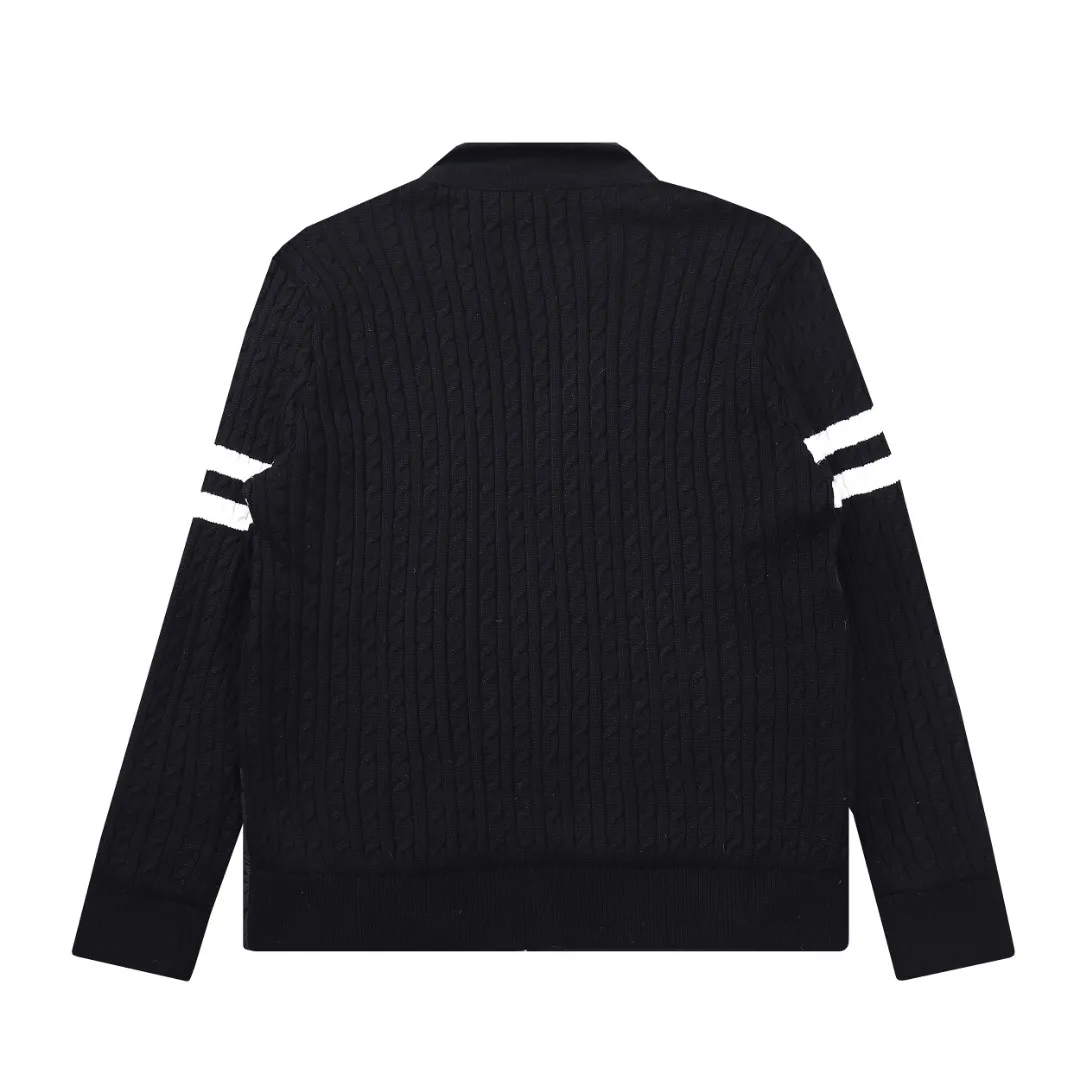 Moncler Knit Down Jacket Black Stand Collar - Image 4