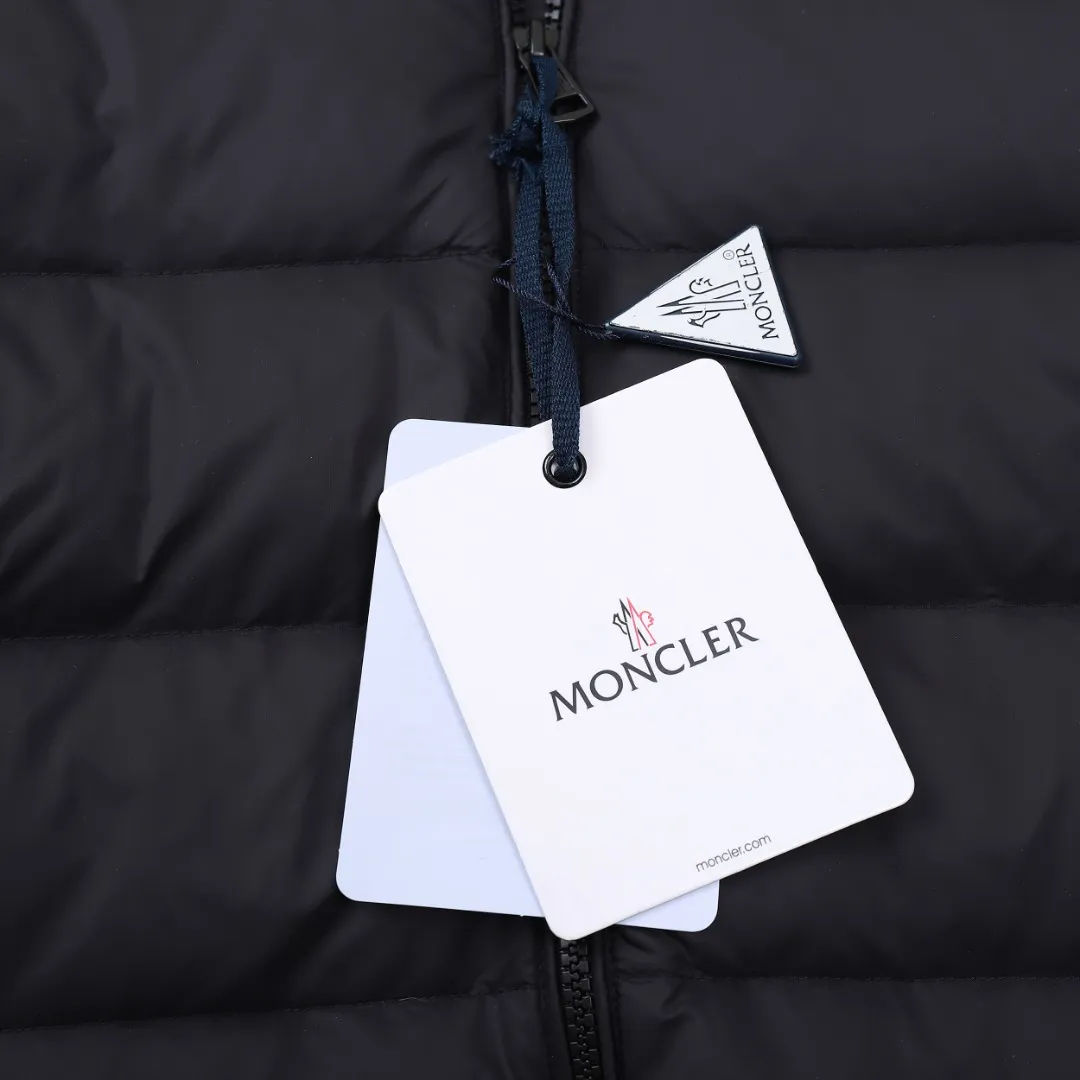 Moncler Knit Down Jacket Black Stand Collar - Image 10