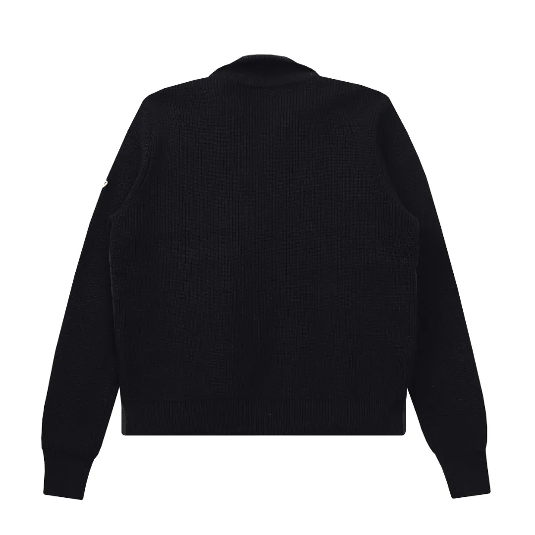 Moncler M32 Knit Down Jacket Black - Image 4