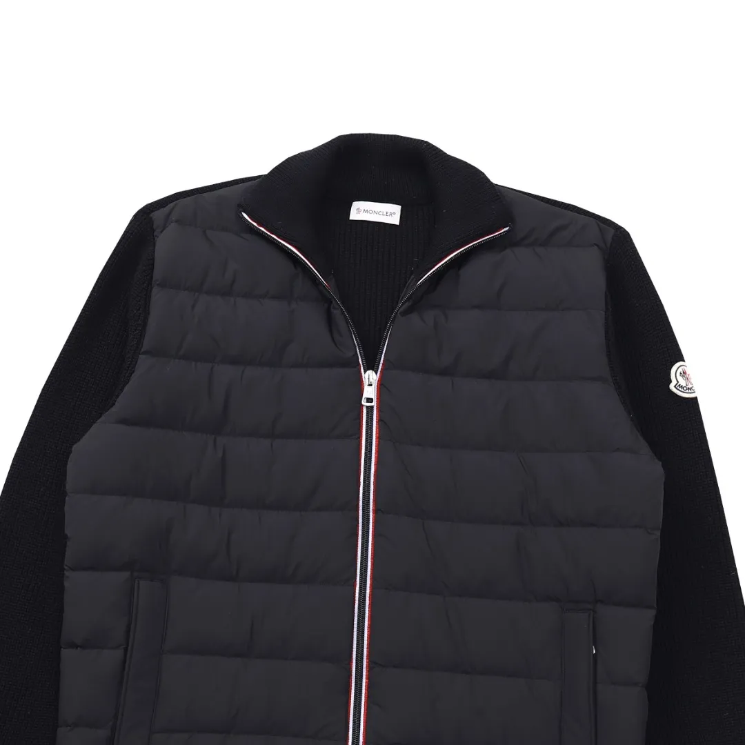 Moncler M32 Knit Down Jacket Black - Image 5