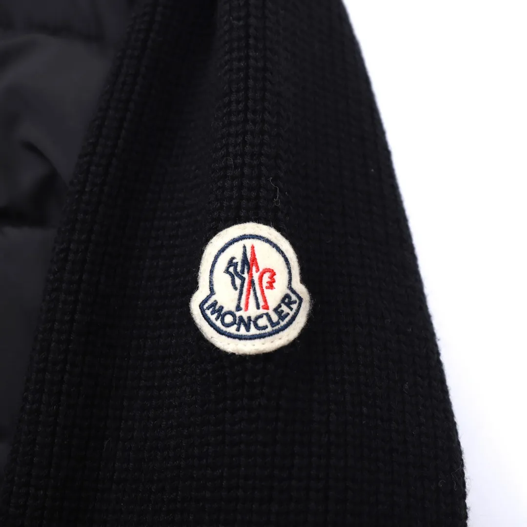 Moncler M32 Knit Down Jacket Black - Image 7