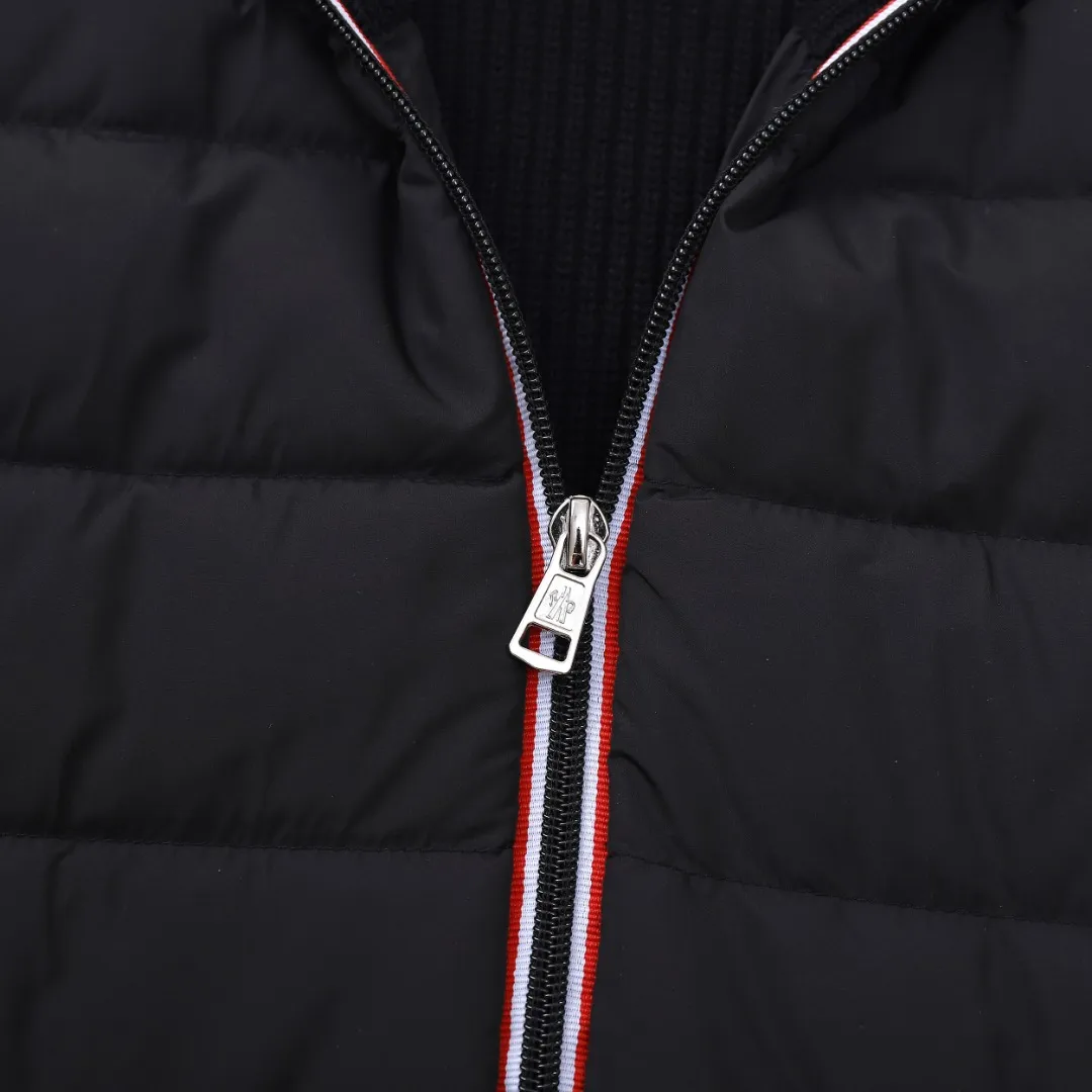 Moncler M32 Knit Down Jacket Black - Image 8
