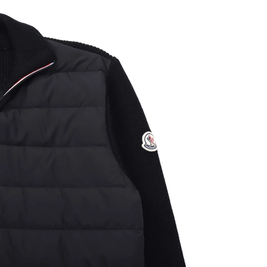 Moncler M32 Knit Down Jacket Black - Image 9