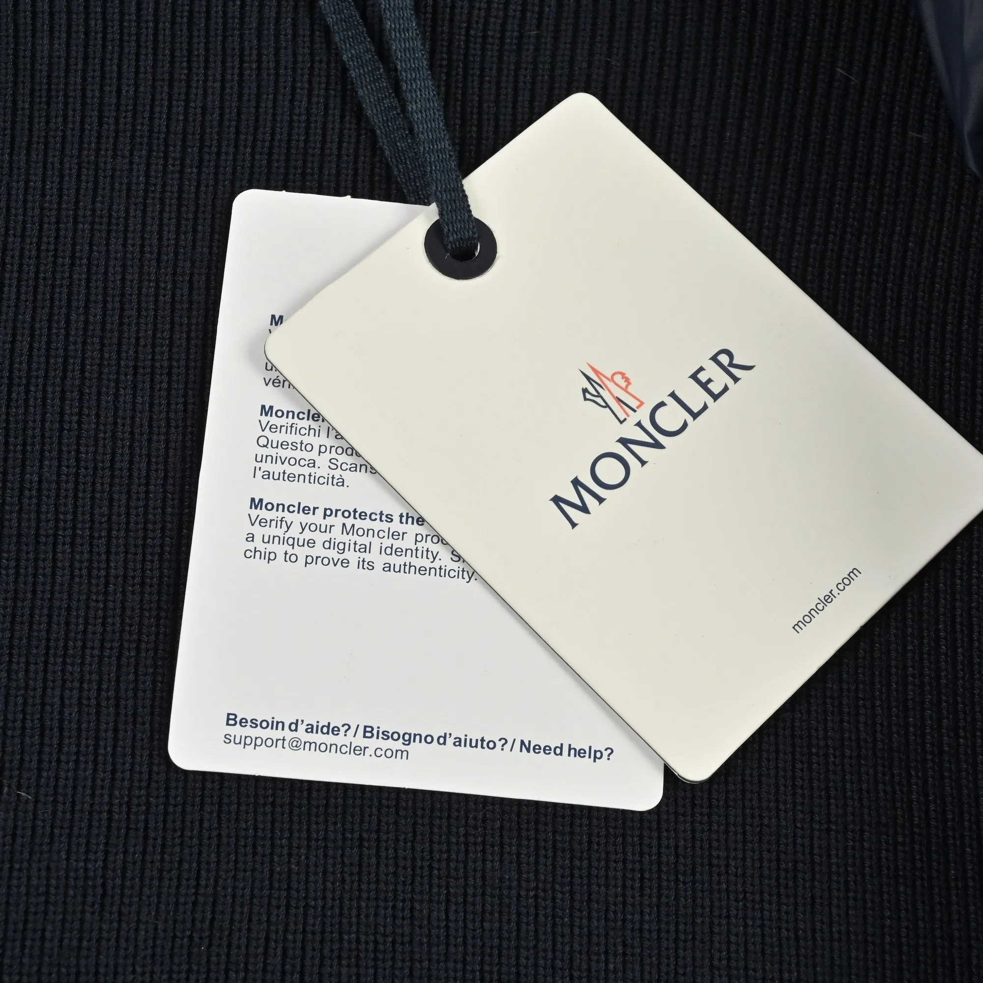 Moncler Knit Hooded Down Jacket Black - Image 12