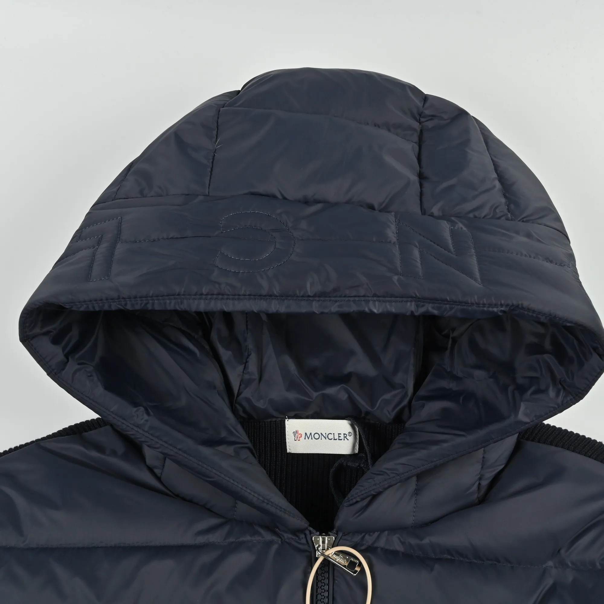 Moncler Knit Hooded Down Jacket Black - Image 13
