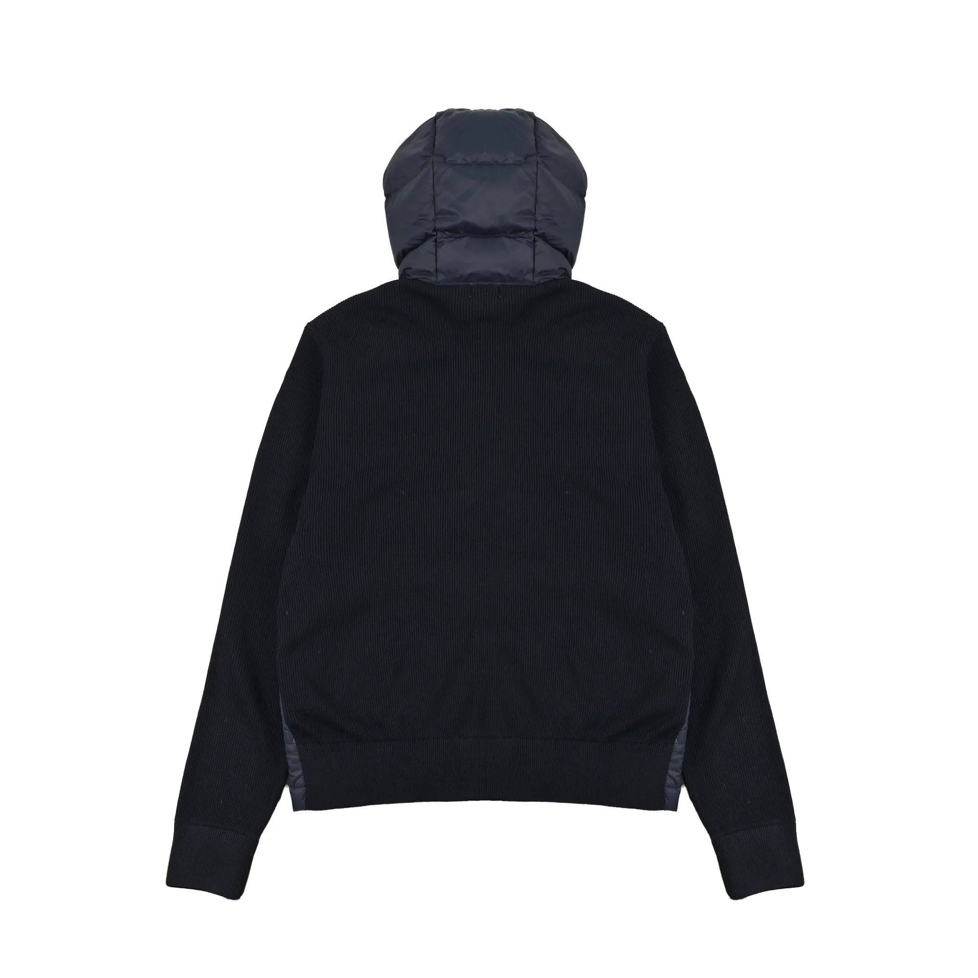 Moncler Knit Hooded Down Jacket Black - Image 7
