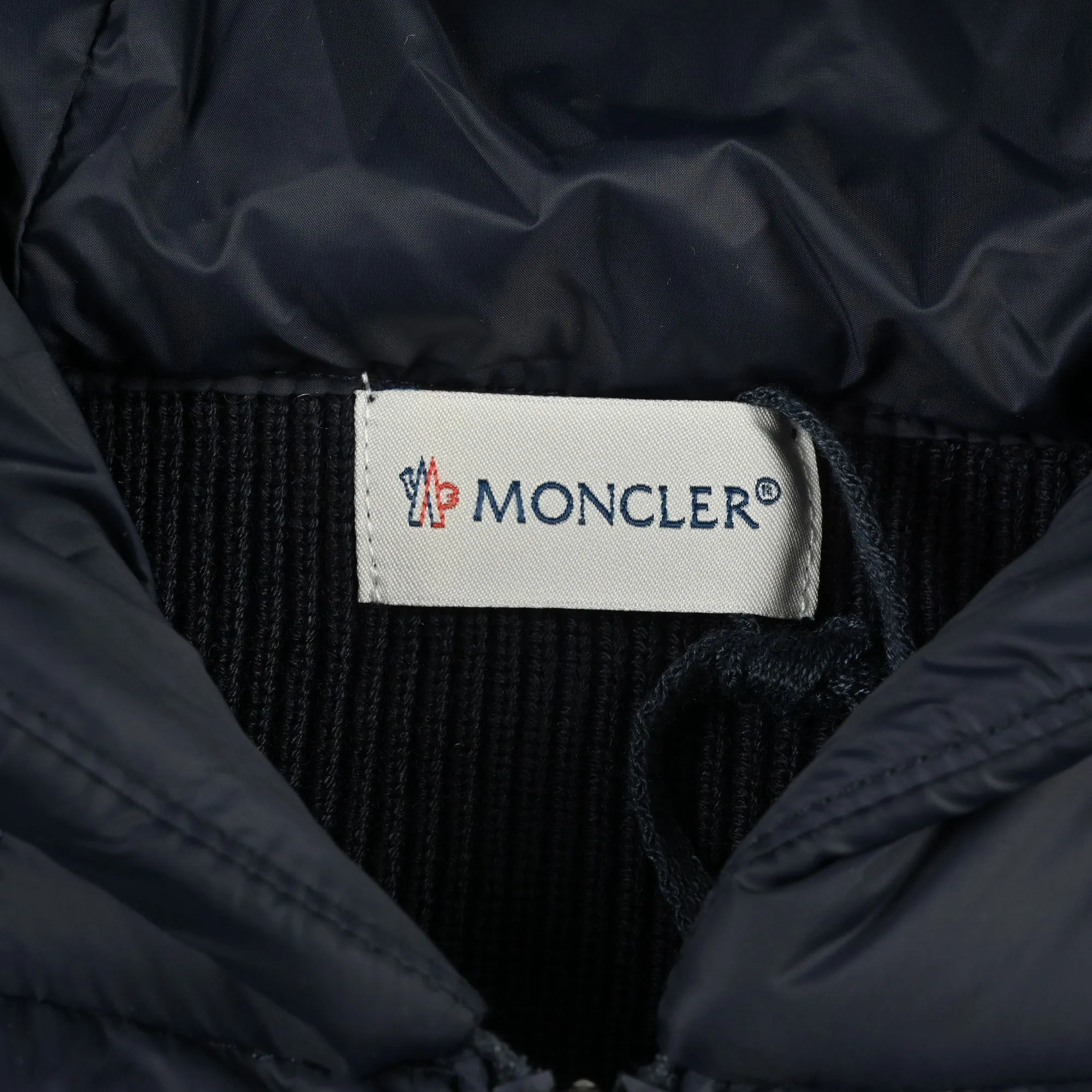 Moncler Knit Hooded Down Jacket Black - Image 9