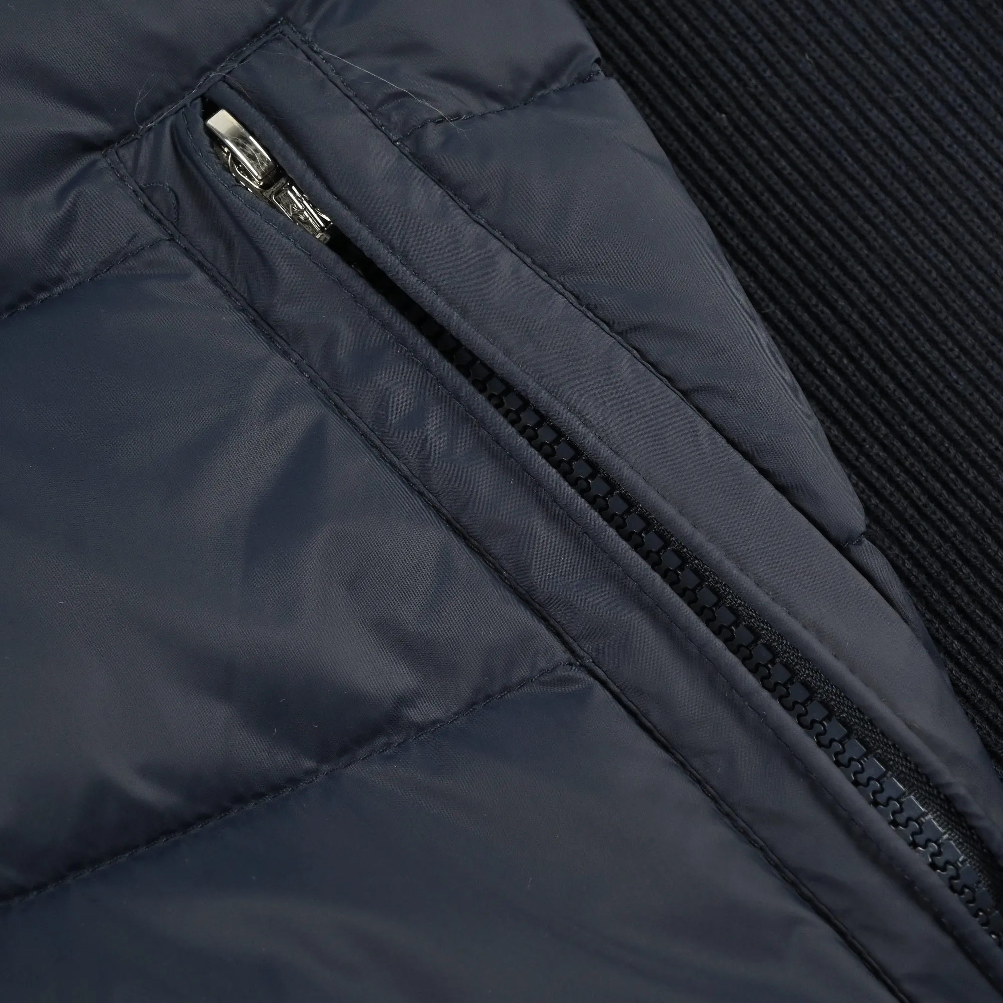 Moncler Knit Hooded Down Jacket Black - Image 10