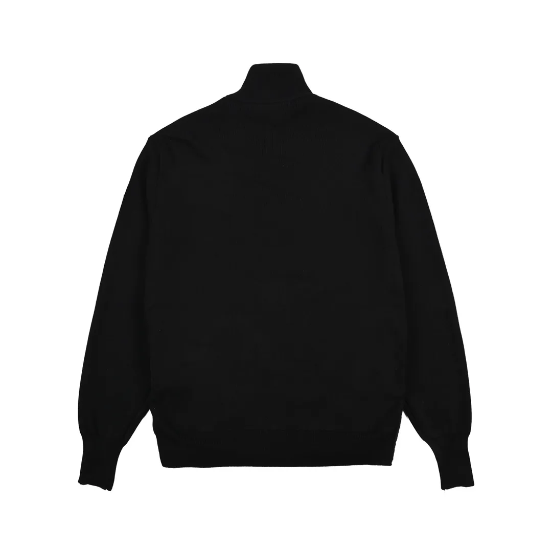 Moncler Knit Down Jacket Black Stand Collar - Image 5