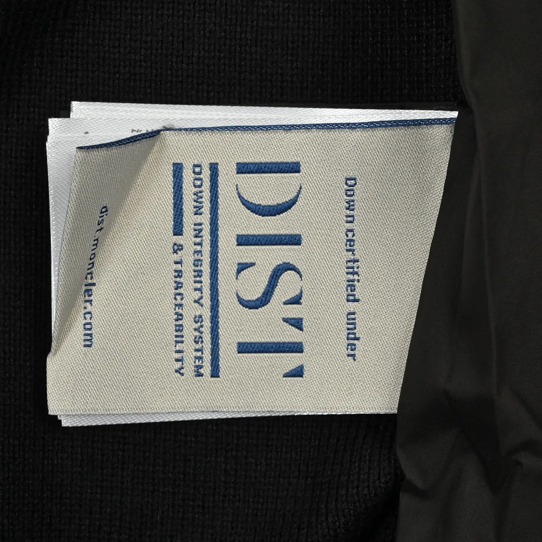 Moncler Knit Down Jacket Black Stand Collar - Image 7