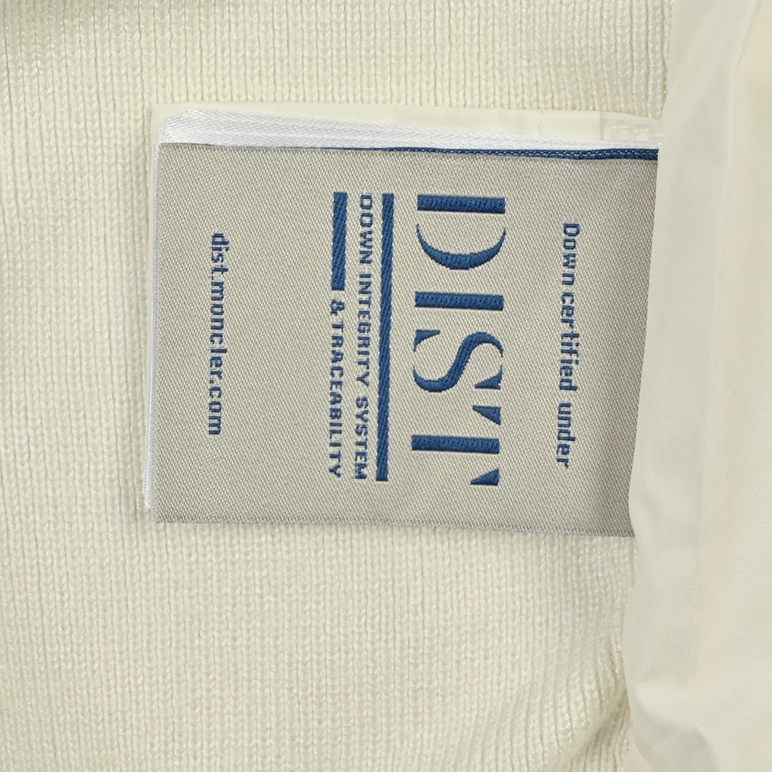 Moncler Knit Down Jacket White Stand Collar - Image 9